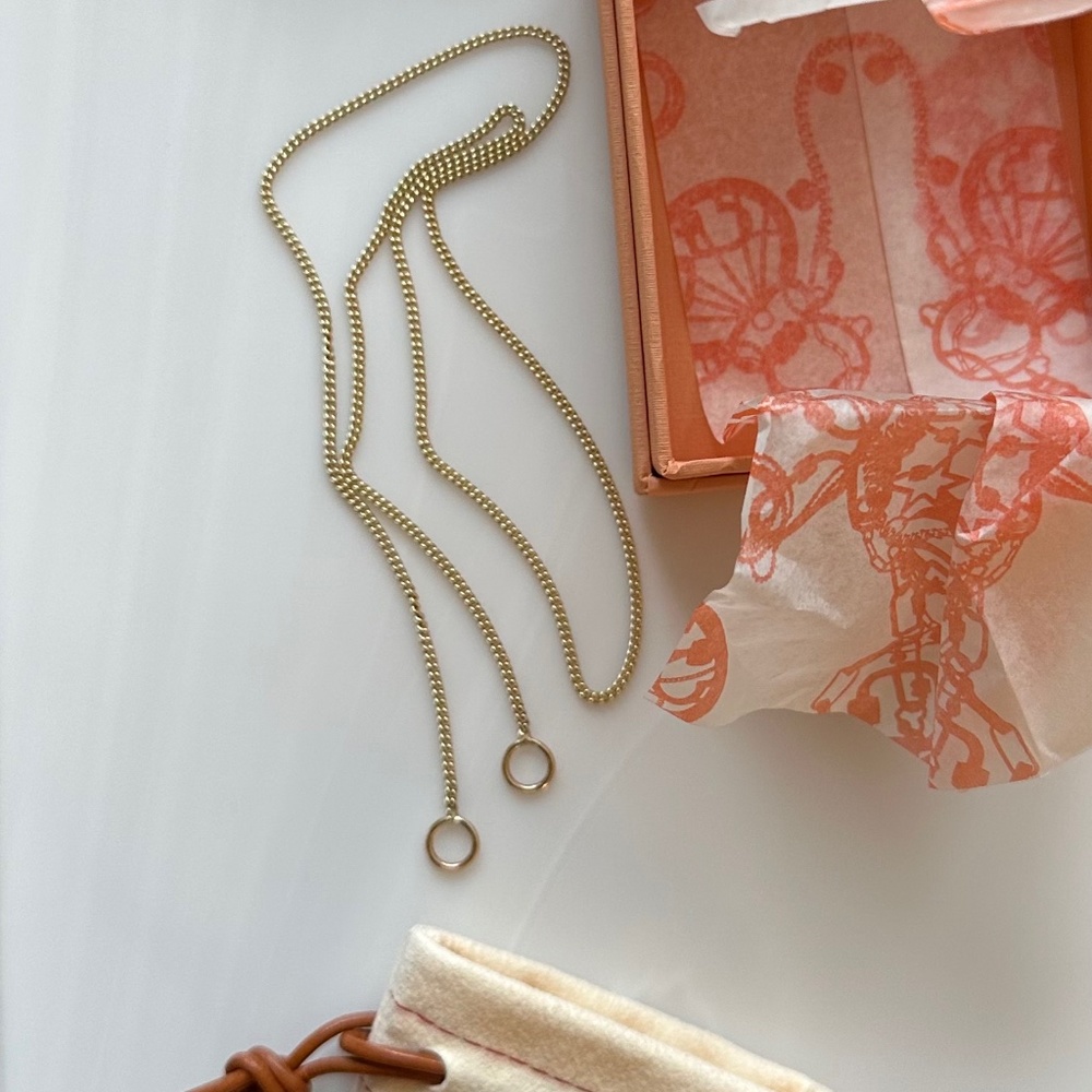Marla Aaron Fine Curb Chain in Yellow Gold Necklace - 18”
